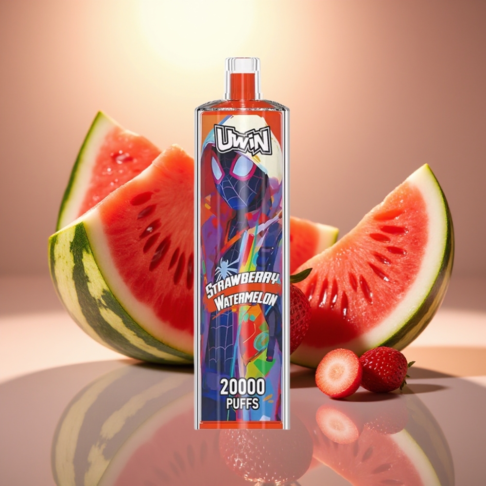 Uwin Shisha Hookah Crystal 20000 Puffs Mansikka-Arbuusi Type-C 22ml Mesh