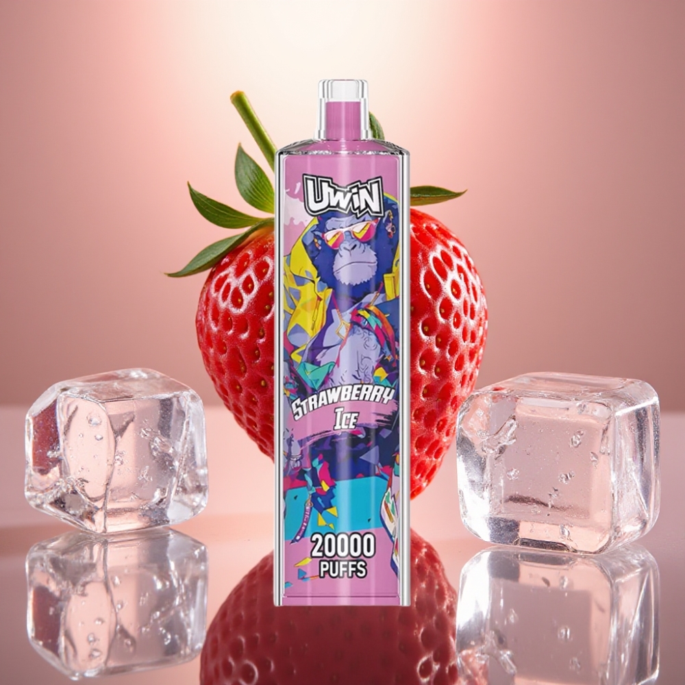 Uwin Shisha Hookah Crystal 20000 Puffs Mansikka-Jää 22ml Type-C Uwin Shisha Hookah Crystal 20000 Puffs Mesh-kääm