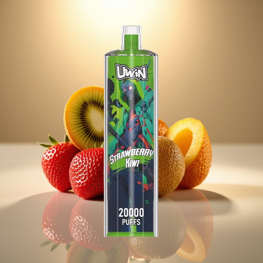 Uwin Shisha Hookah Crystal 20000 Puffs Mansikka-Kiivi 22ml Type-C