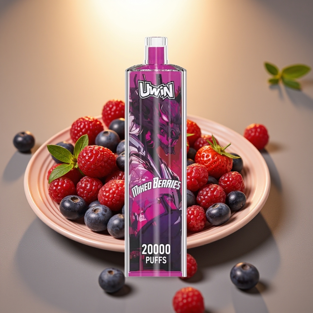 Uwin Shisha Hookah Crystal 20000 Puffs Mixed Berries – Mesh-käämi Type-C 22ml