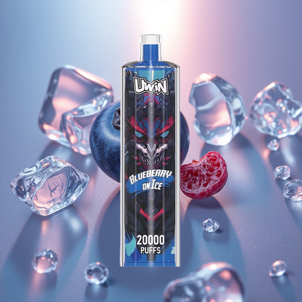 Uwin Shisha Hookah Crystal 20000 Puffs Mustikka Jäällä 22ml Type-C