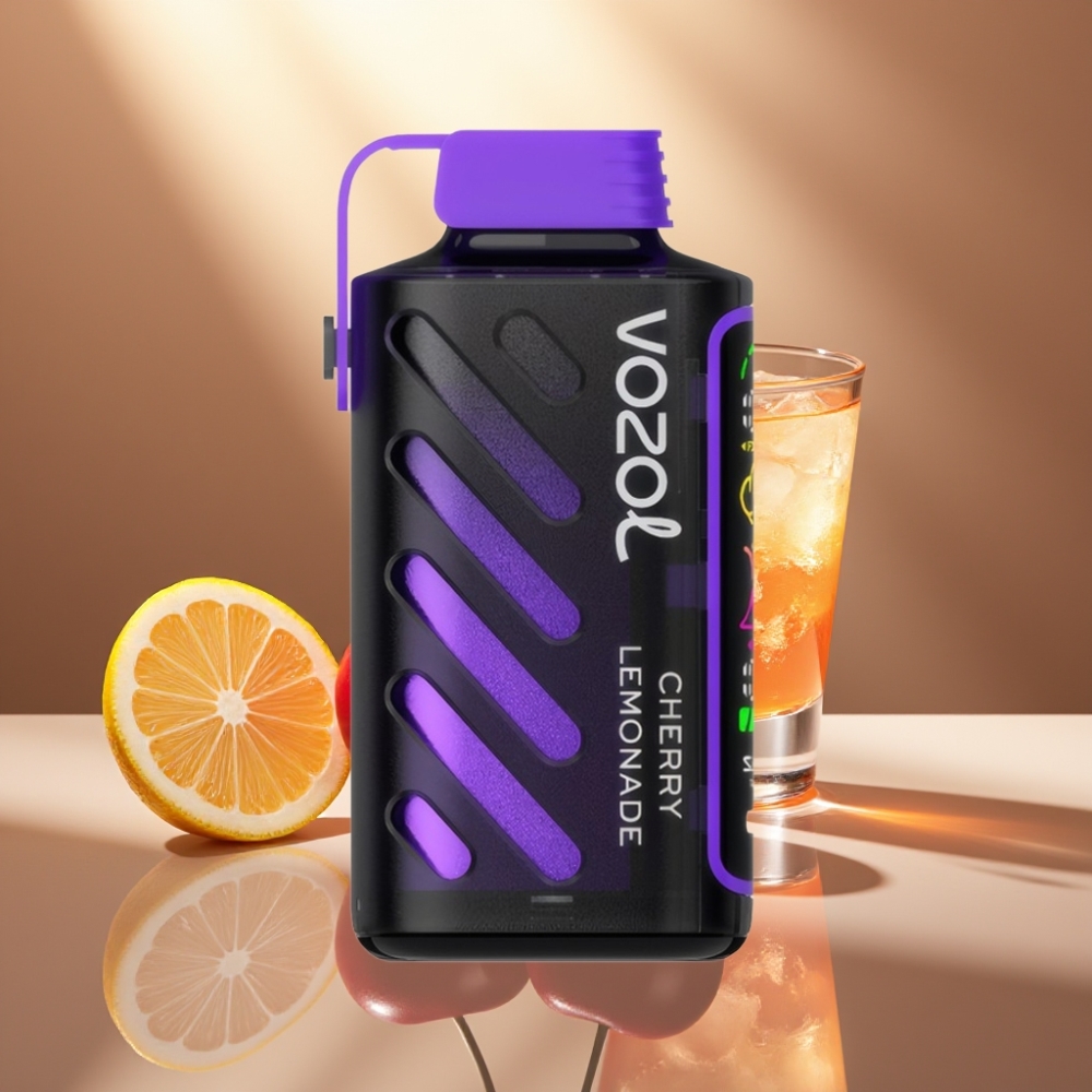 VOZOL Gear Power 20000 Pähkinä Disposable Vape Kirsikka Sitruunalimu Dual Mesh Coil