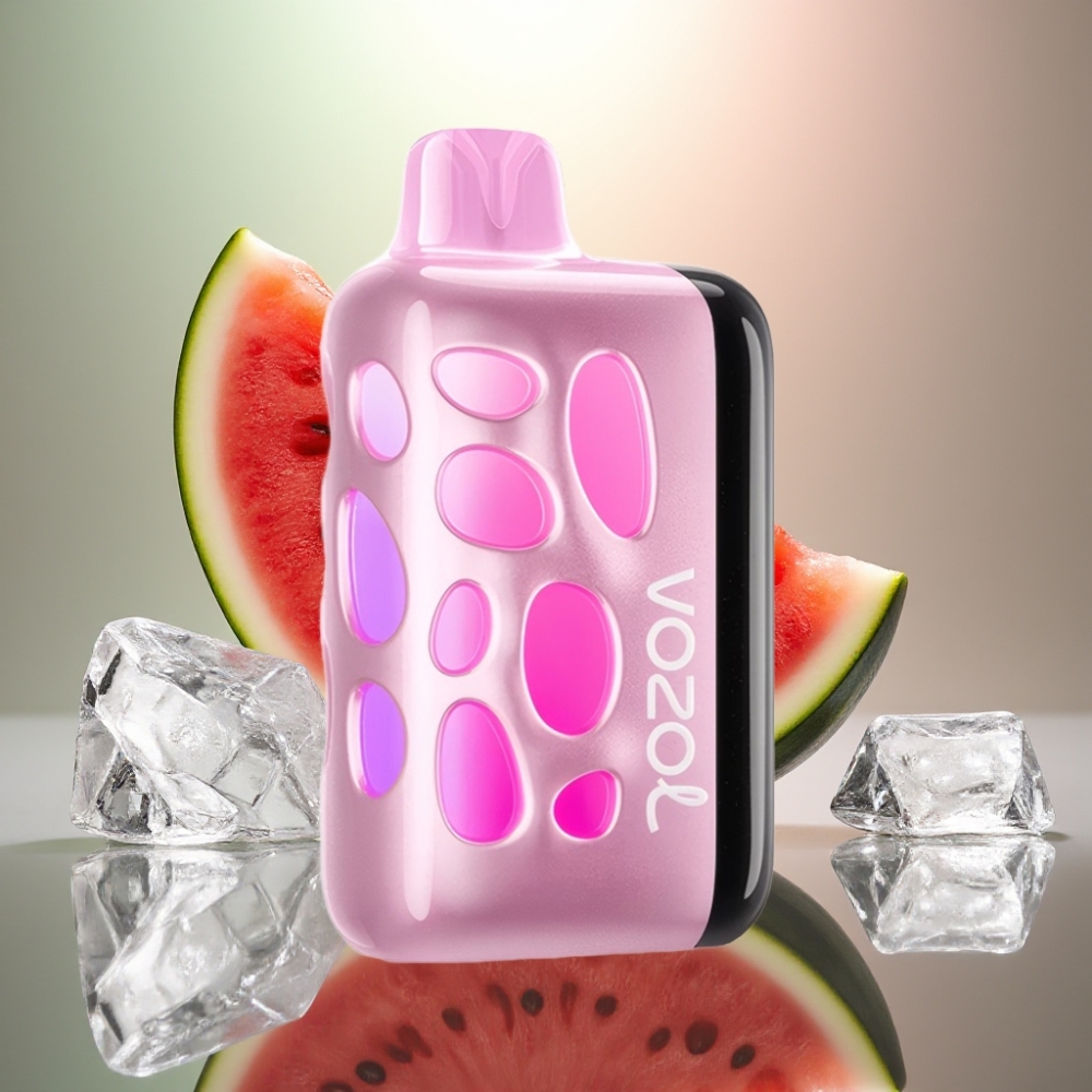 VOZOL RAVE 40000 Kertakäyttöinen Vape Vesimelonijää 270° Hohtava Design 1000mAh