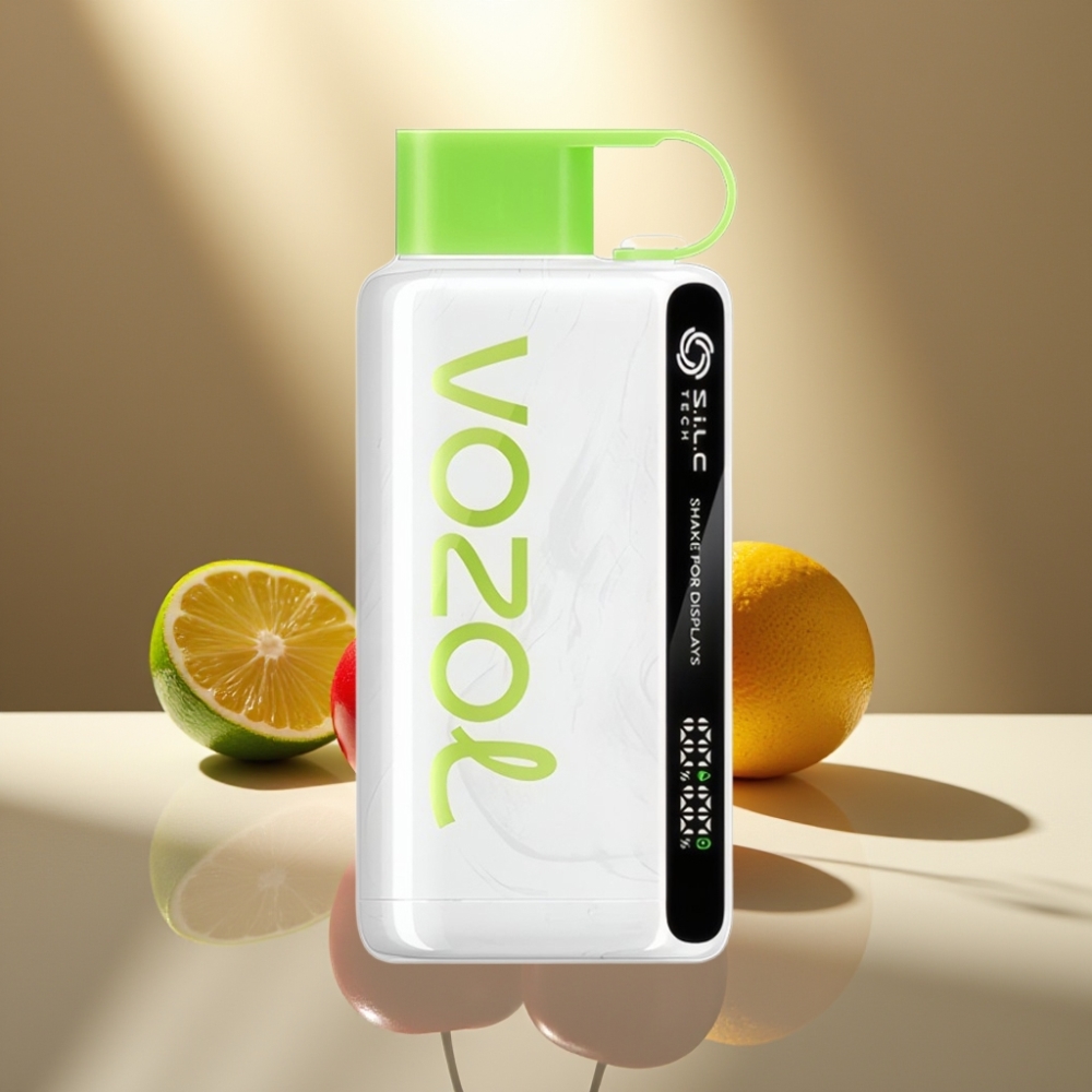 VOZOL STAR 9000/12000 Kertakäyttöhöyrytin Kirsikka-Lime 650mAh 30 nopeampi lataus