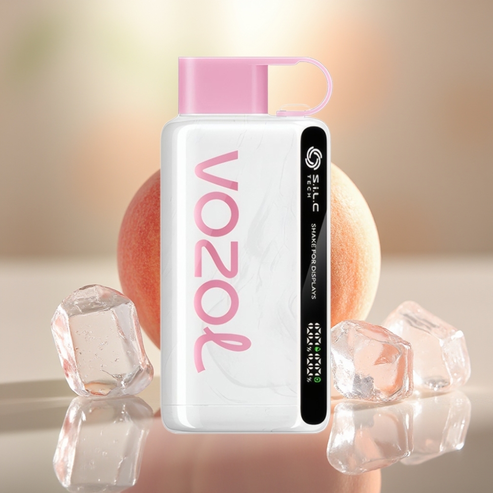 VOZOL STAR 9000/12000 Kertakäyttöhöyrytin Persikkajää 30 nopeampi lataus