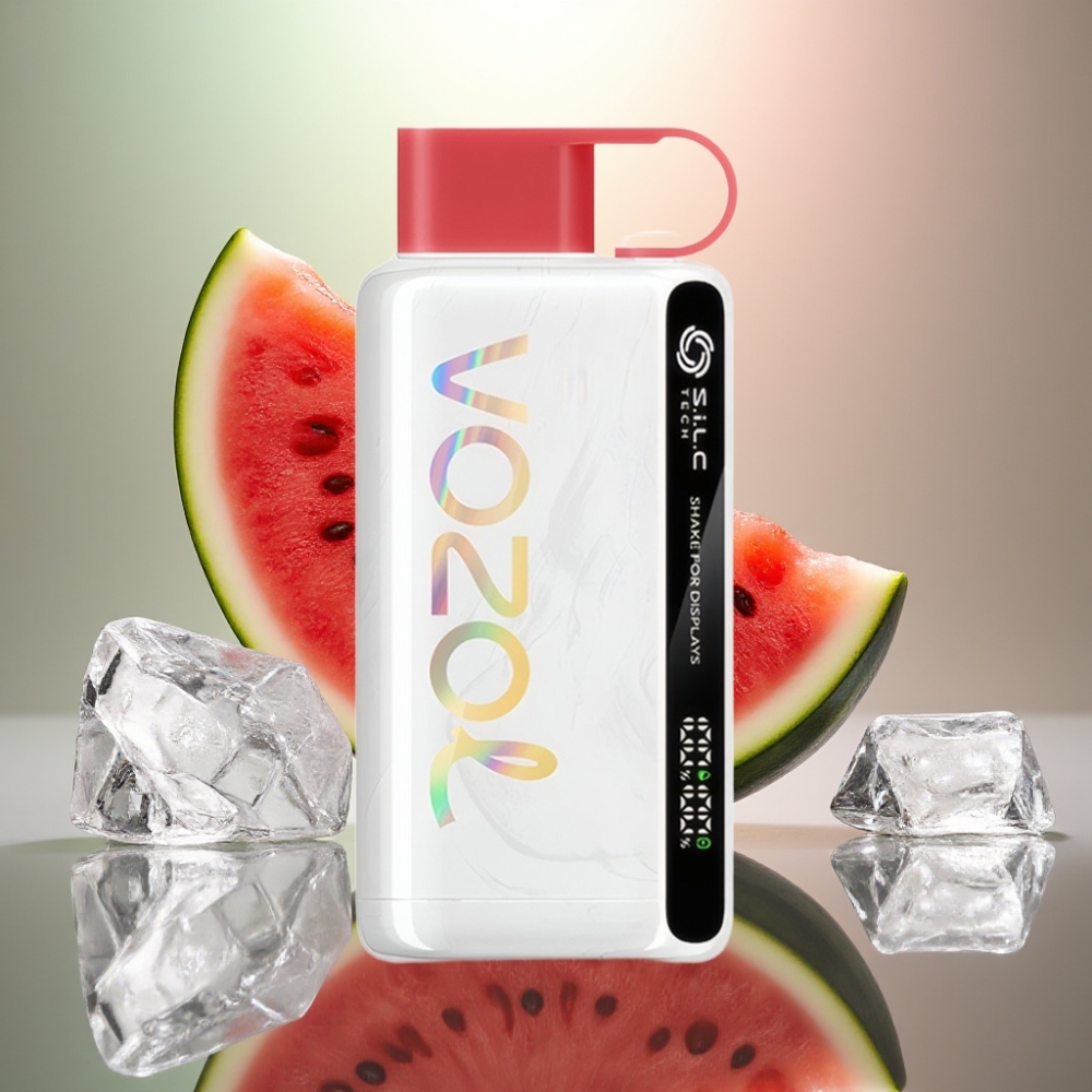 VOZOL STAR 9000/12000 Käytöstä Poistettava Vape Vesimelonijää 30 Nopeampi Lataus / 650mAh