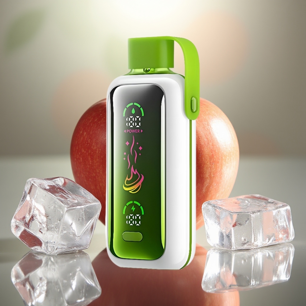 VOZOL Star 20000 Puffs Kertakäyttöinen Vape Kaksoisomenajää 22 HD Peili näyttö