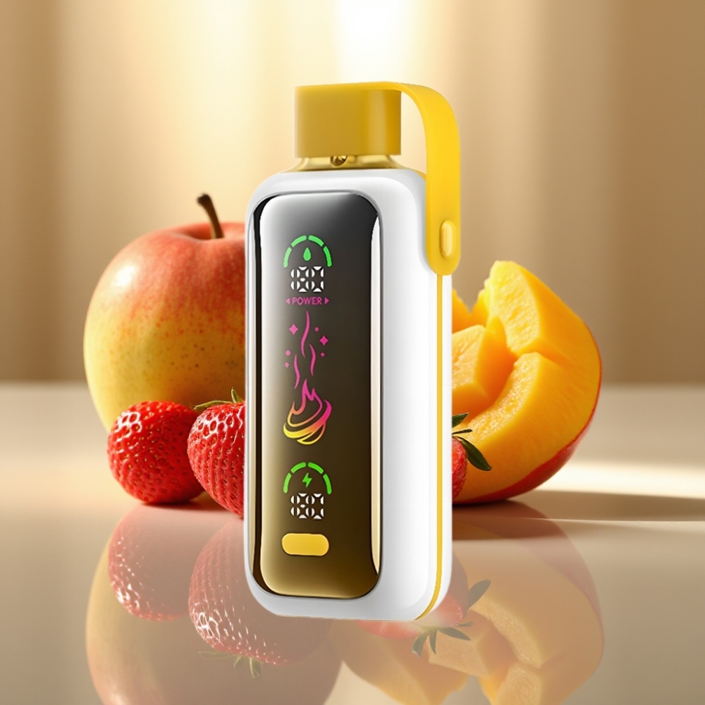 VOZOL Star 20000 Puffs Kertakäyttöinen Vape Mansikka-Mango 22 HD Peilinäyttö