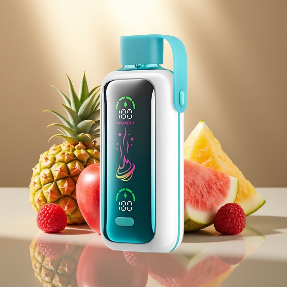 VOZOL Star 20000 Puffs Kertakäyttöinen Vape Vadelma Omena Vesimeloni Ananas 22 HD Peilinäyttö Kaksoishäkkitoiminto