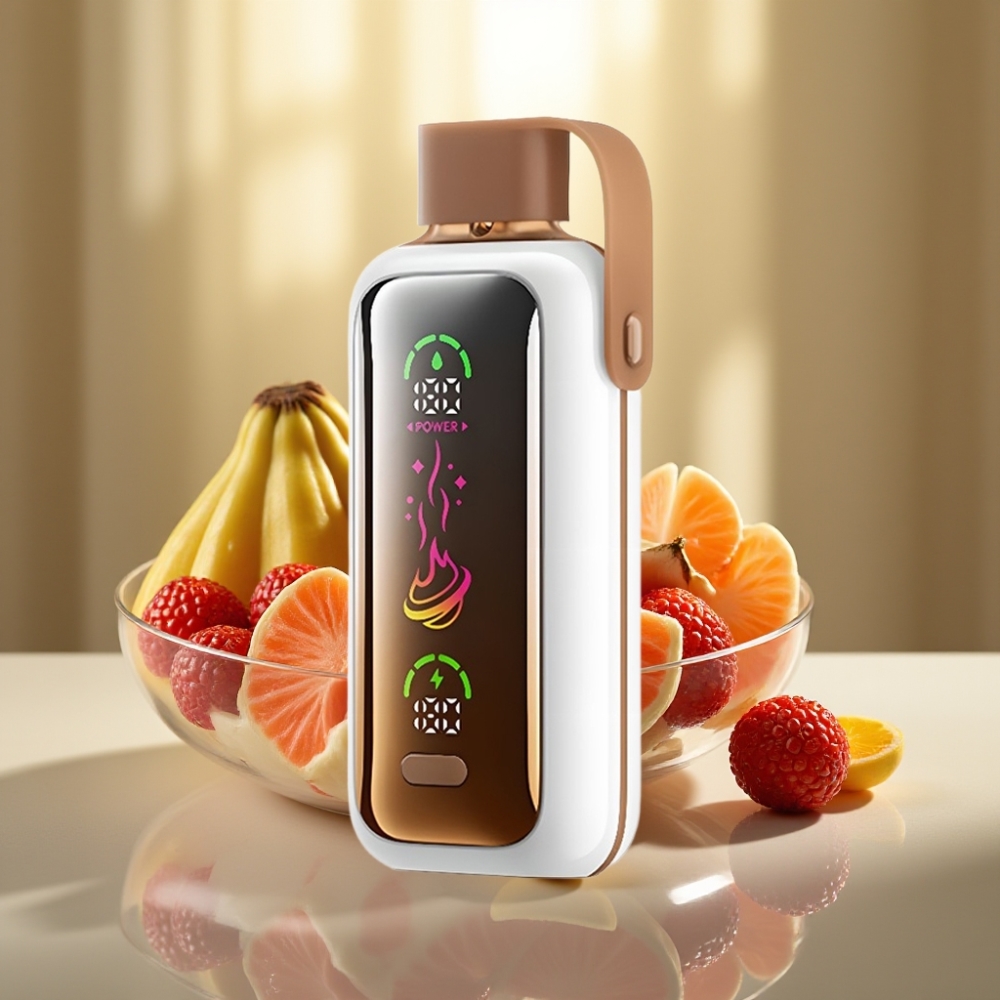 VOZOL Star 20000 Puffs Kertakäyttöhöyrytin Lohikäärme-Mansikka-Banaani 22 HD-peili